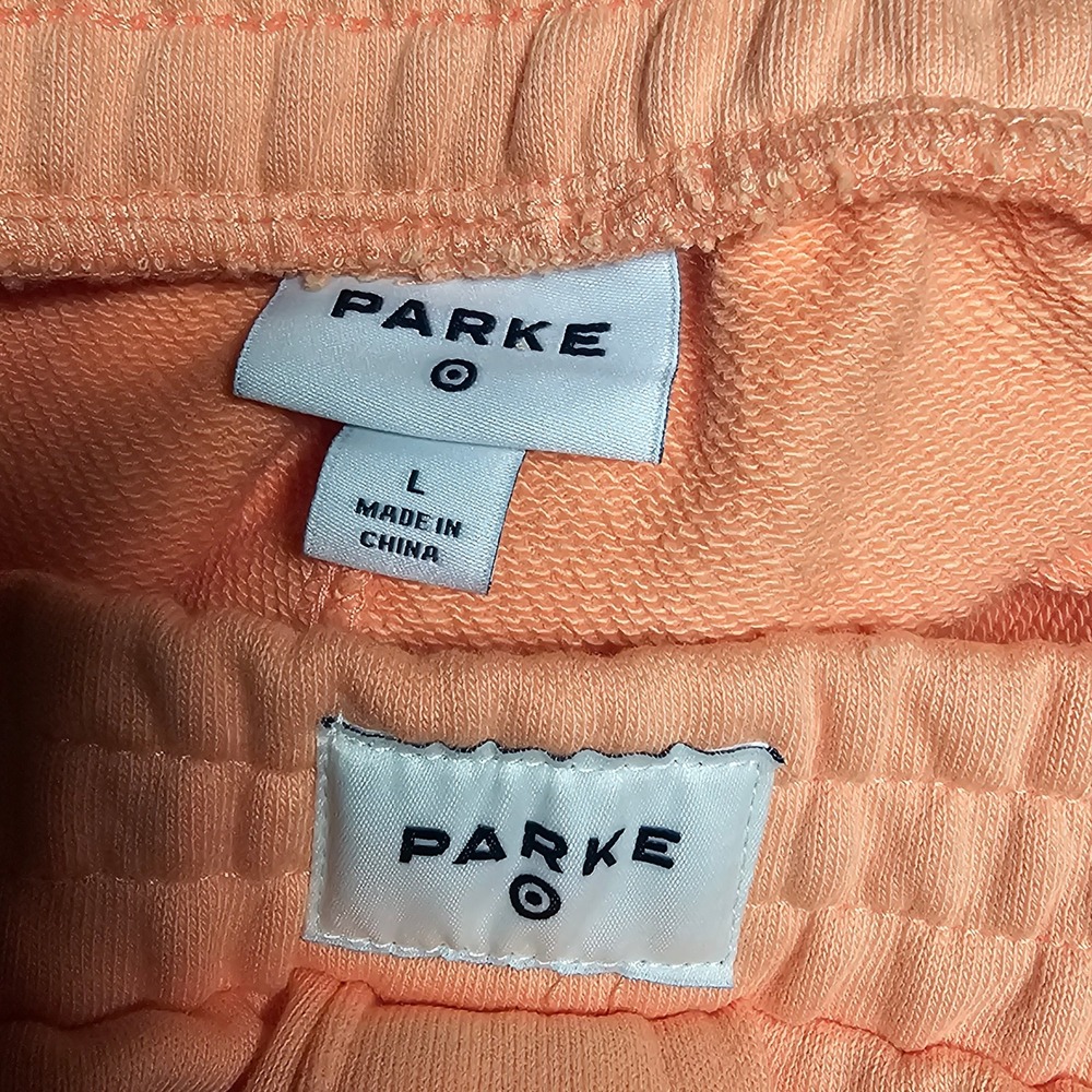 Parke x Target Orange Wide Leg Sweatpants Joggers PCD010CM Womens Large NEW